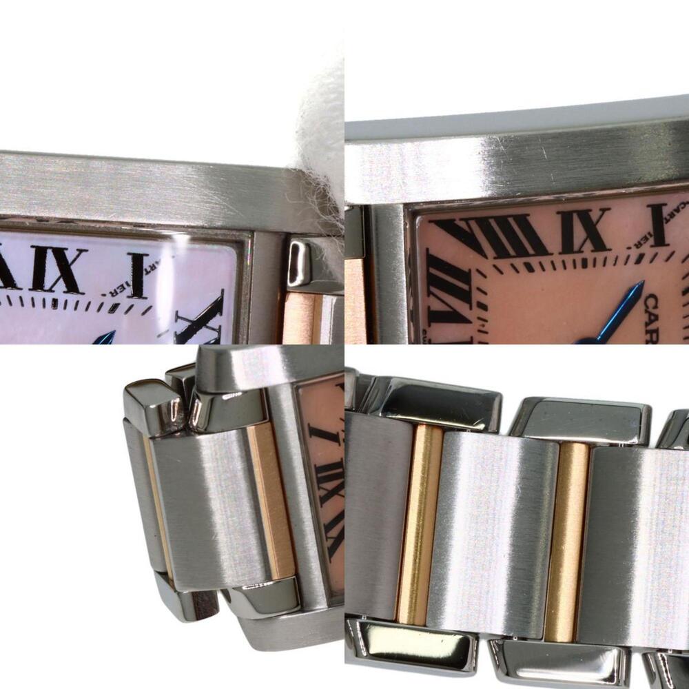 Cartier W51027Q4 Tank Francaise SM Watch Stainless Steel SSxK18PG Ladies CARTIER - Picture 8 of 11